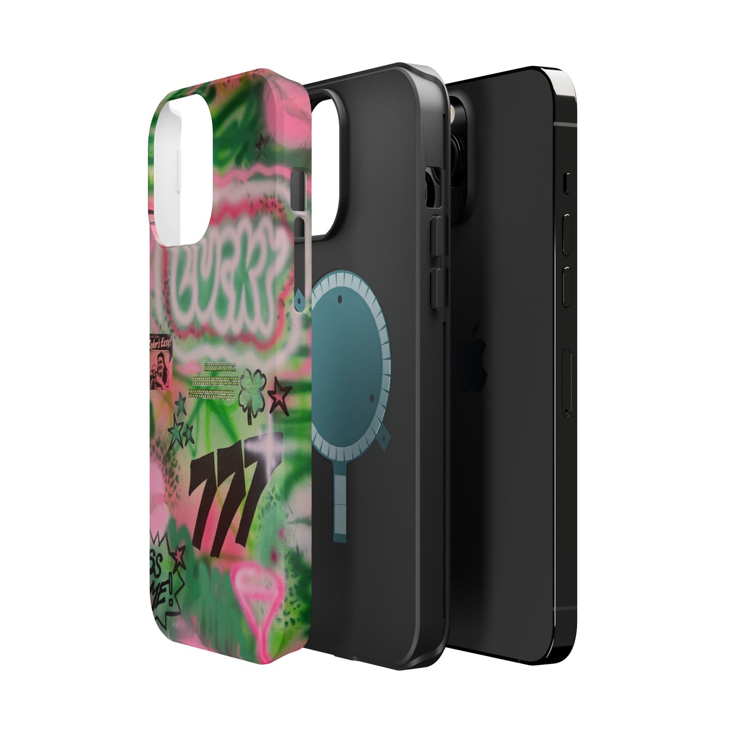 MagSafe "so lucky" airbrush iPhone case