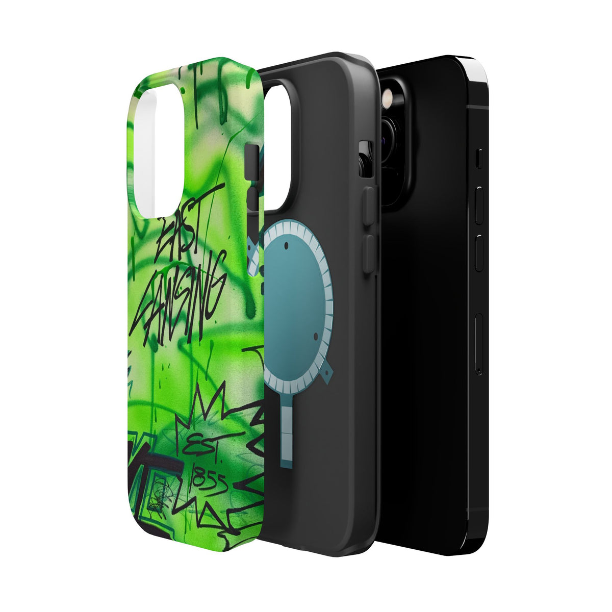 MagSafe "east lansing, mi" airbrush iPhone case