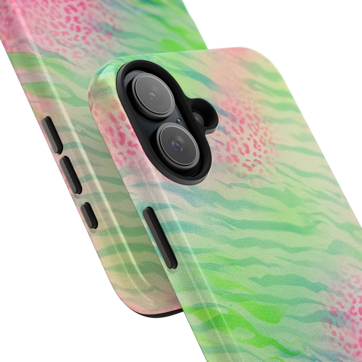 "teal cheetah" airbrush iPhone case