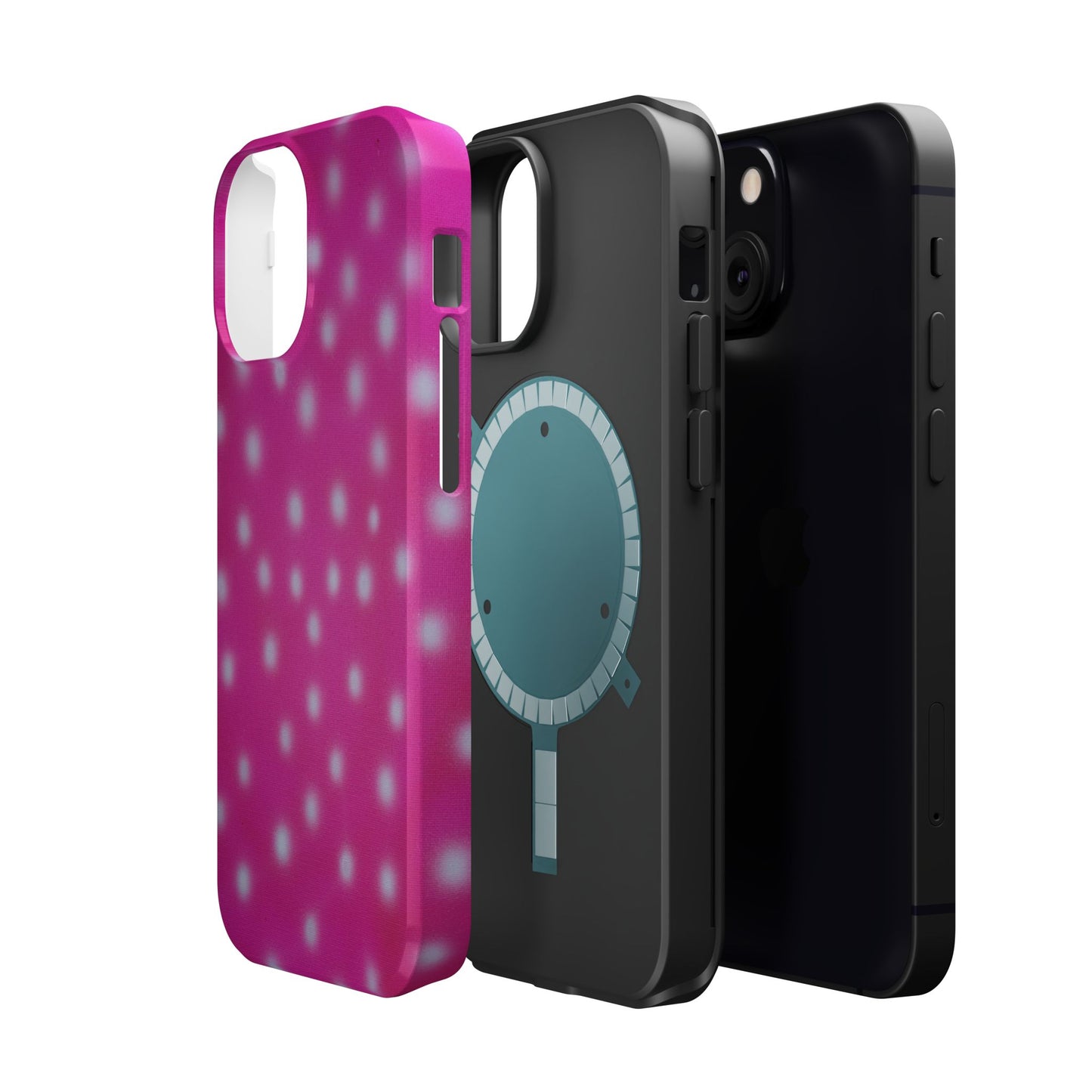 MagSafe "bubblegum polka dot" airbrush iPhone case