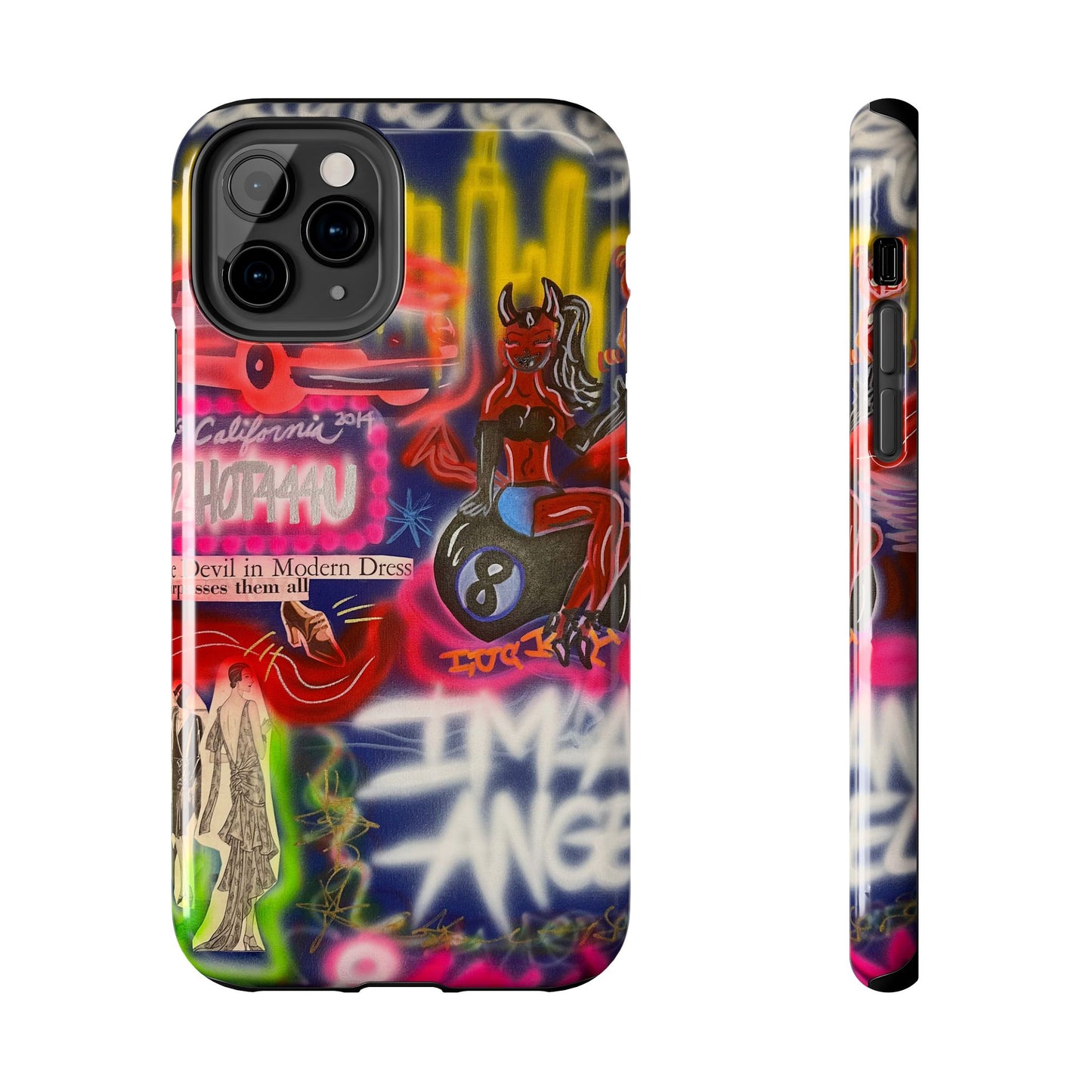 "im an angel" airbrush iPhone case