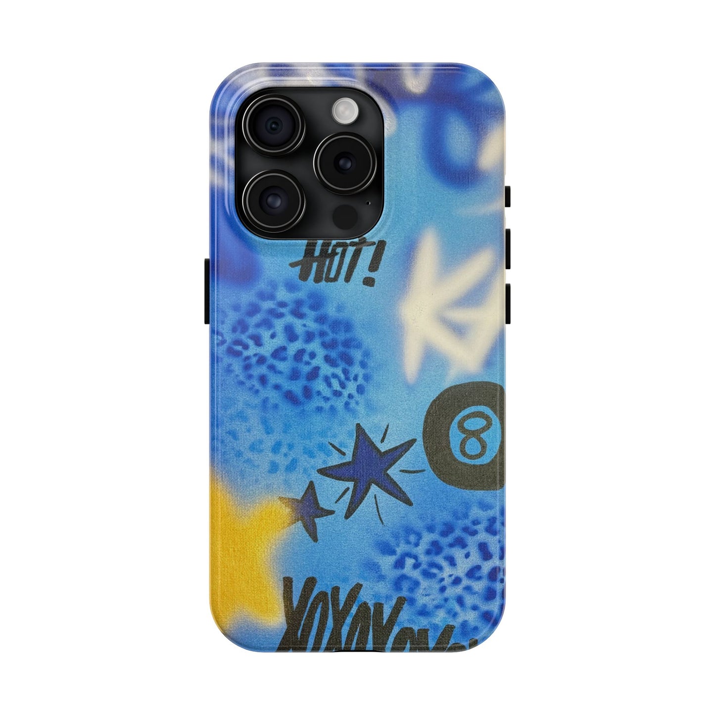 "brilliant blues" airbrush iPhone case