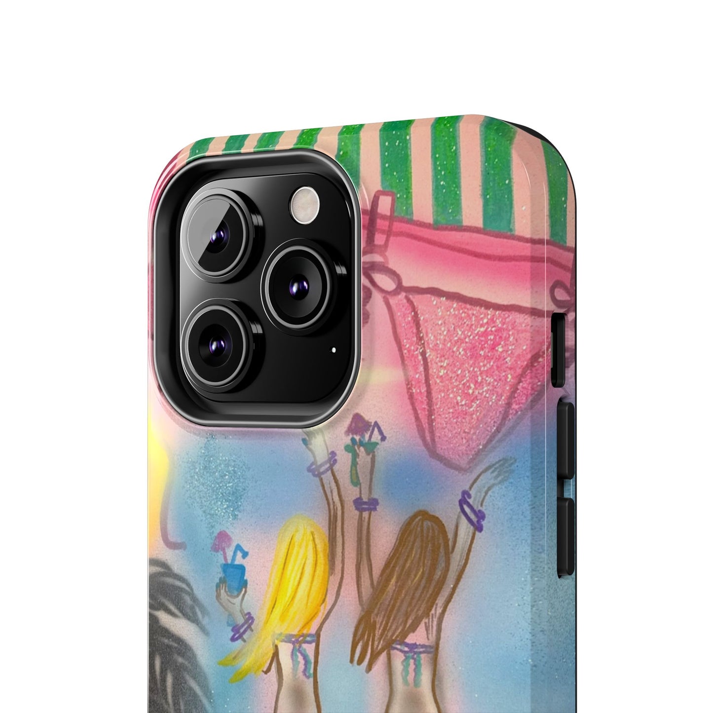 "kinis & tinis" airbrush iPhone case