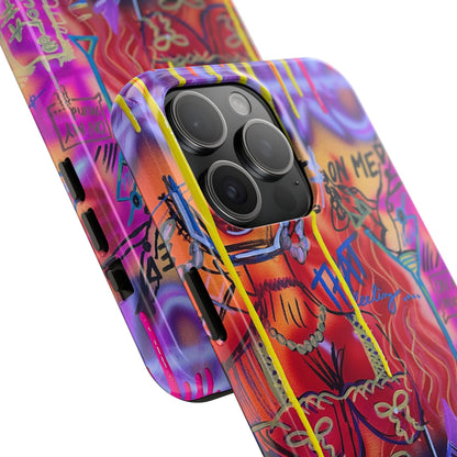 "shots on me" airbrush iPhone case