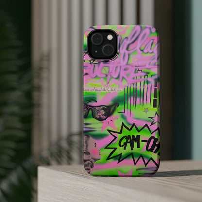 MagSafe "green camo" airbrush iPhone case