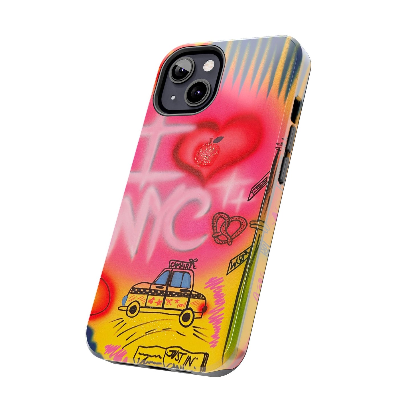 "in the city" airbrush iPhone case