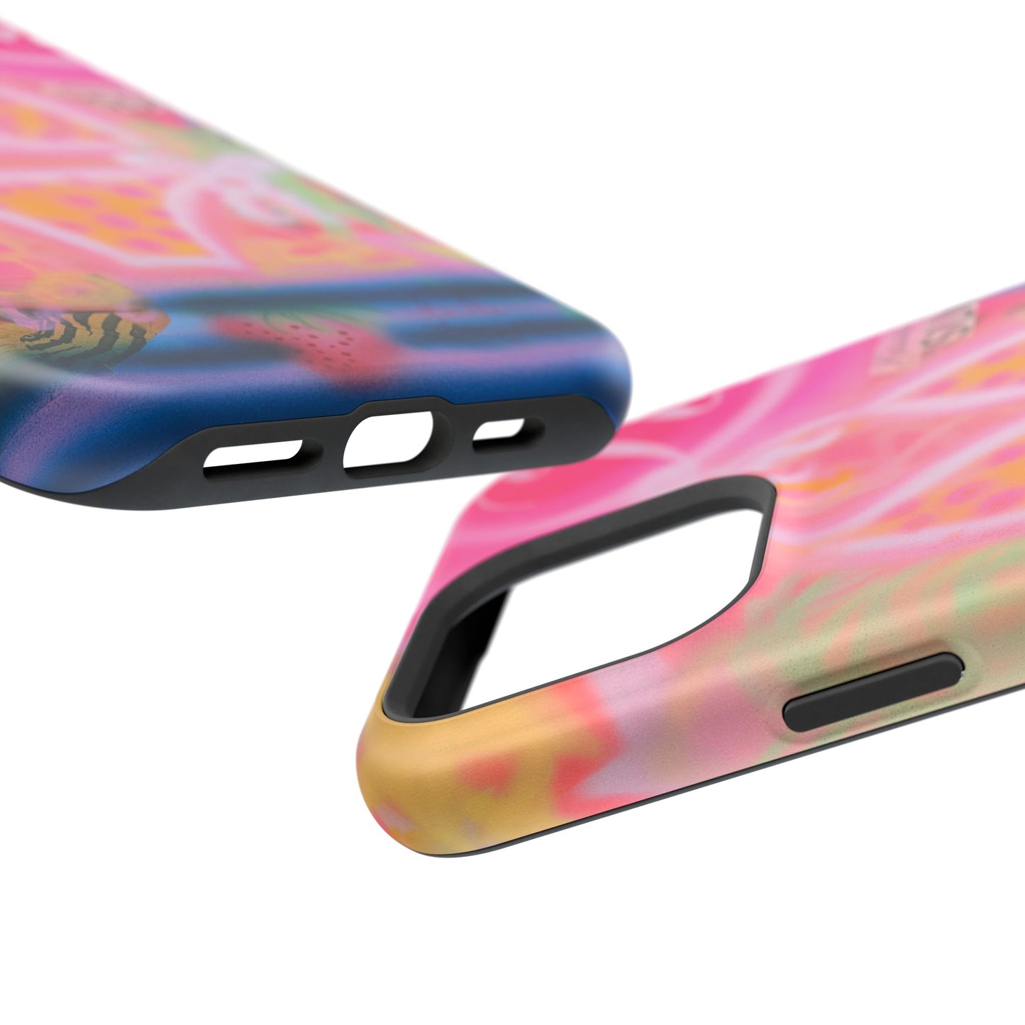 MagSafe "santa monica strawberry" airbrush iPhone case