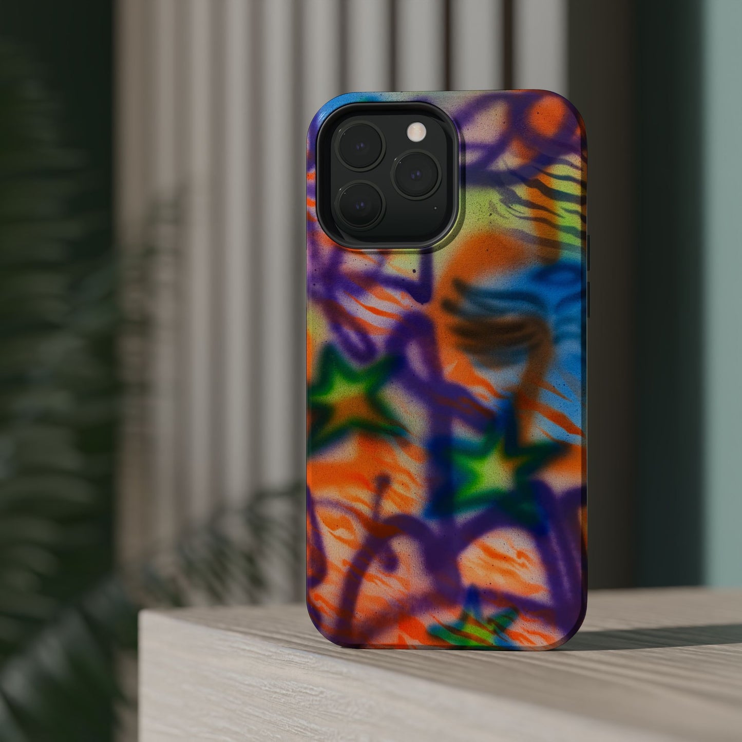MagSafe "streetwear angel" airbrush iPhone case