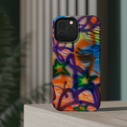 MagSafe "streetwear angel" airbrush iPhone case