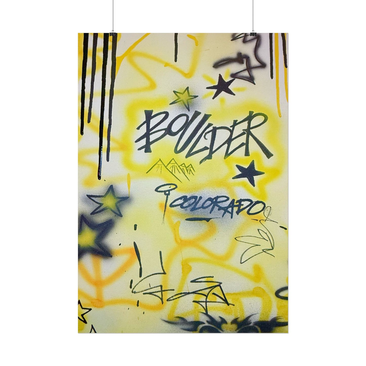 "boulder" airbrush rolled print