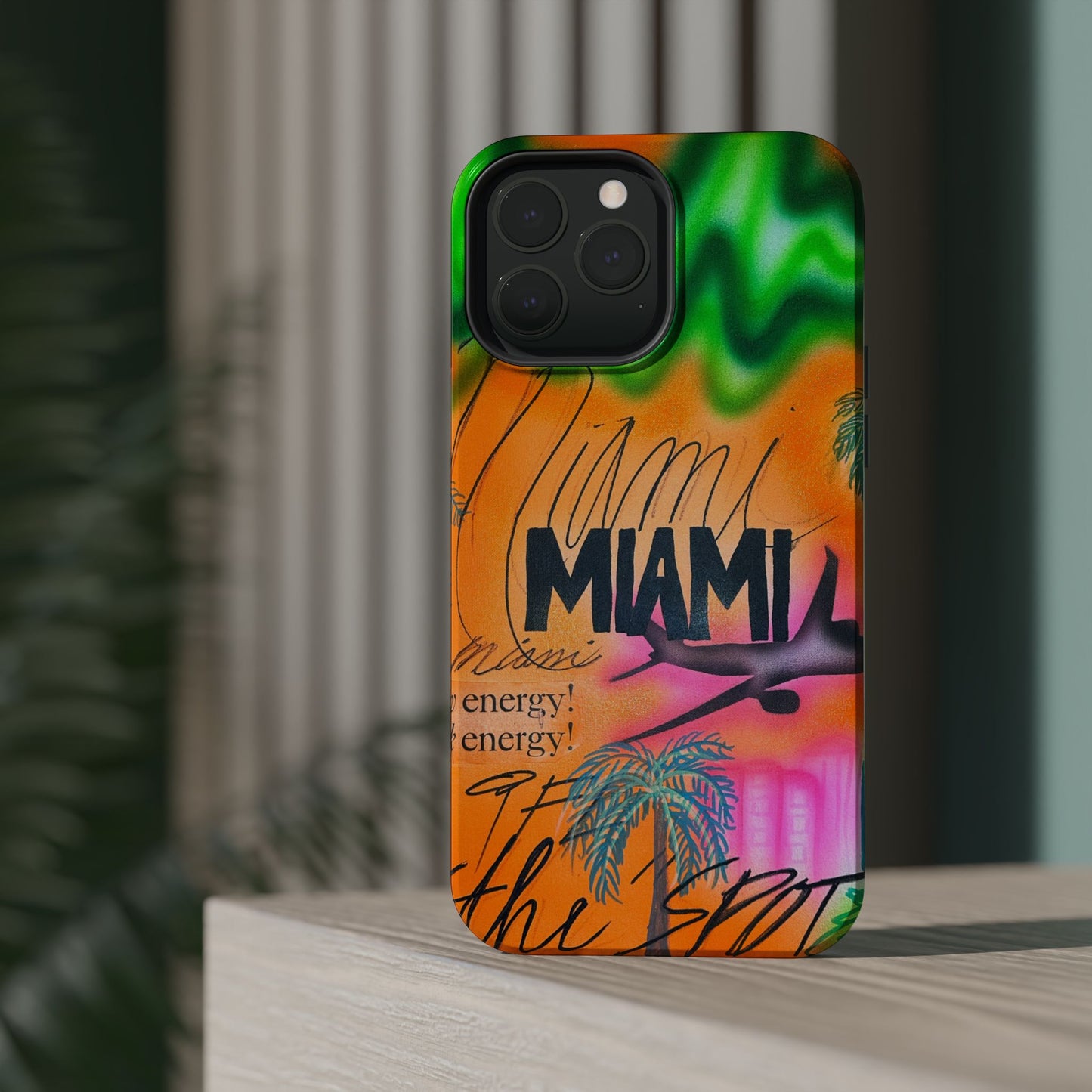 MagSafe "miami, fl" Airbrush iPhone Hülle
