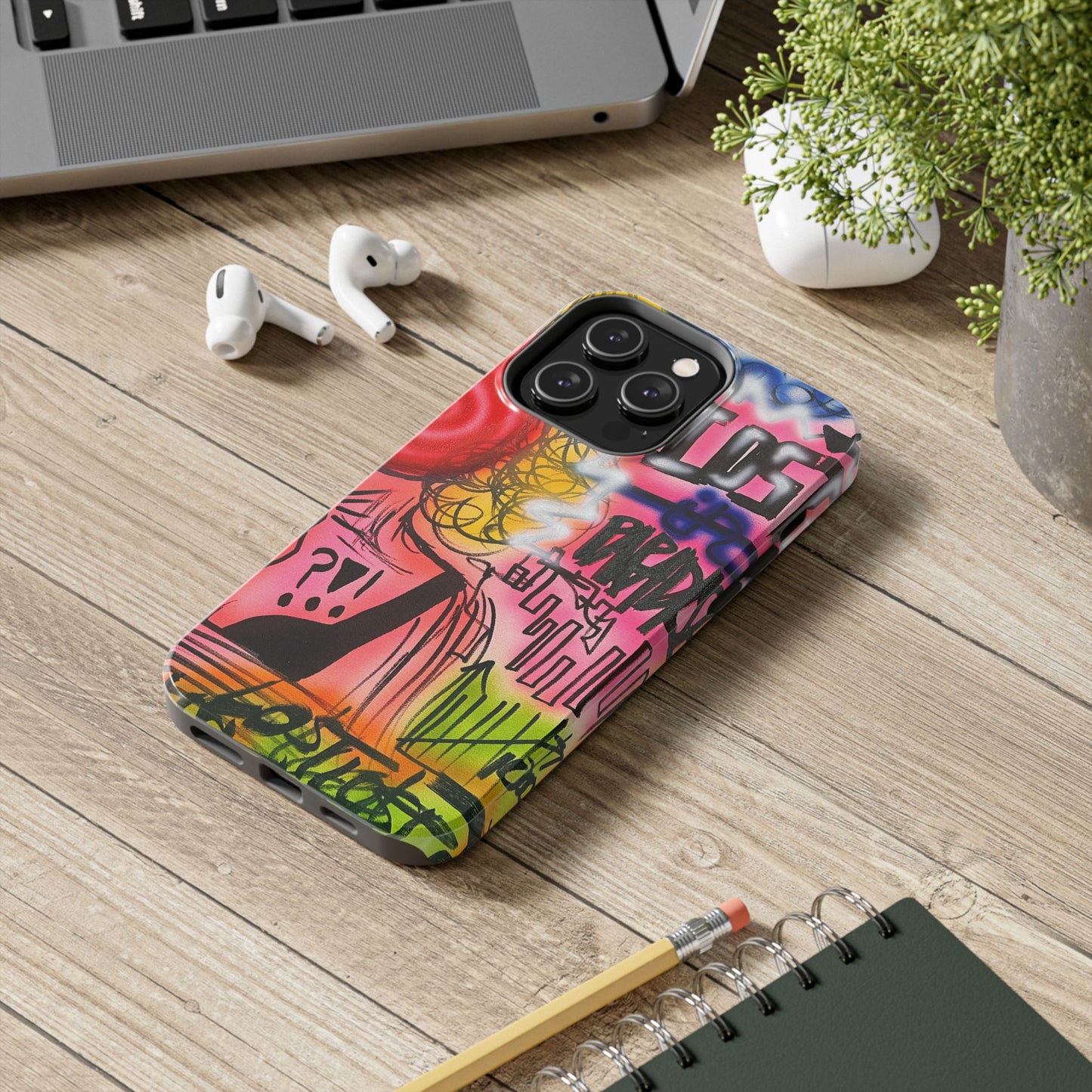 "lost in paradise" airbrush iPhone case