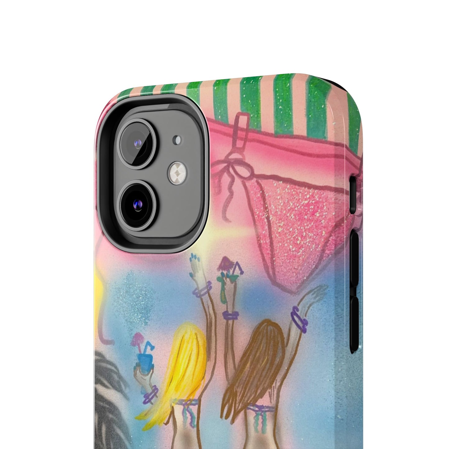 "kinis & tinis" airbrush iPhone case