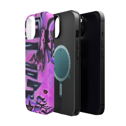 MagSafe "neon nights" airbrush iPhone case