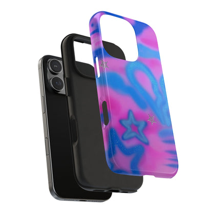 "blue camo" airbrush iPhone case