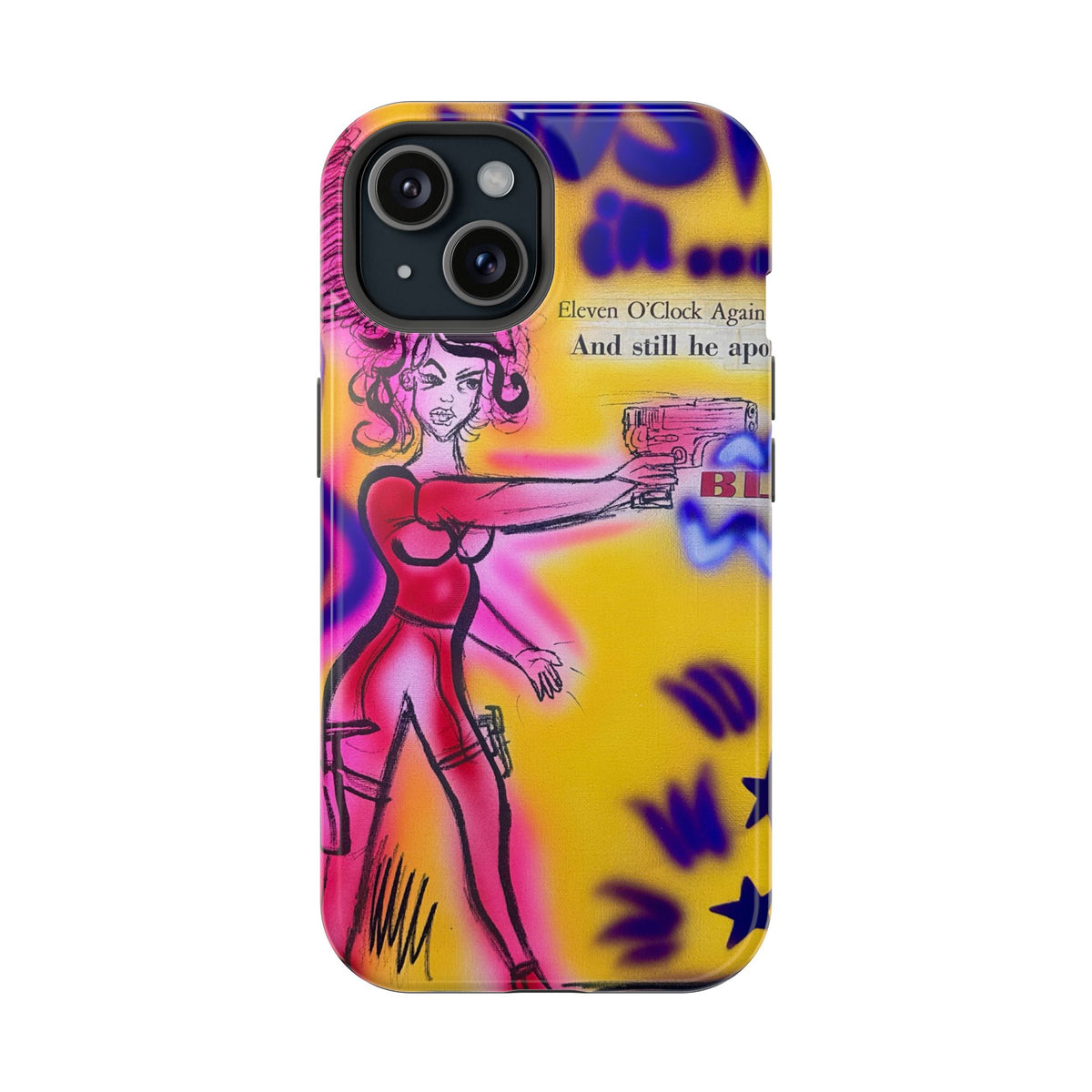 MagSafe "spiraling thoughts" airbrush iPhone case