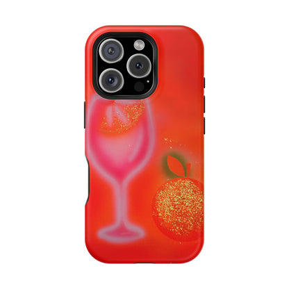 MagSafe "aperol spritz" airbrush iPhone case
