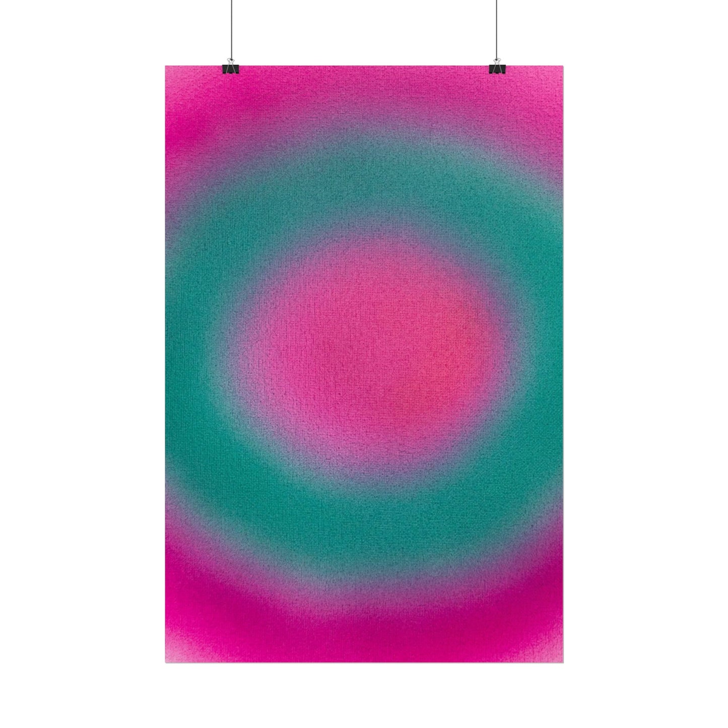"watermelon swirl" airbrush rolled print