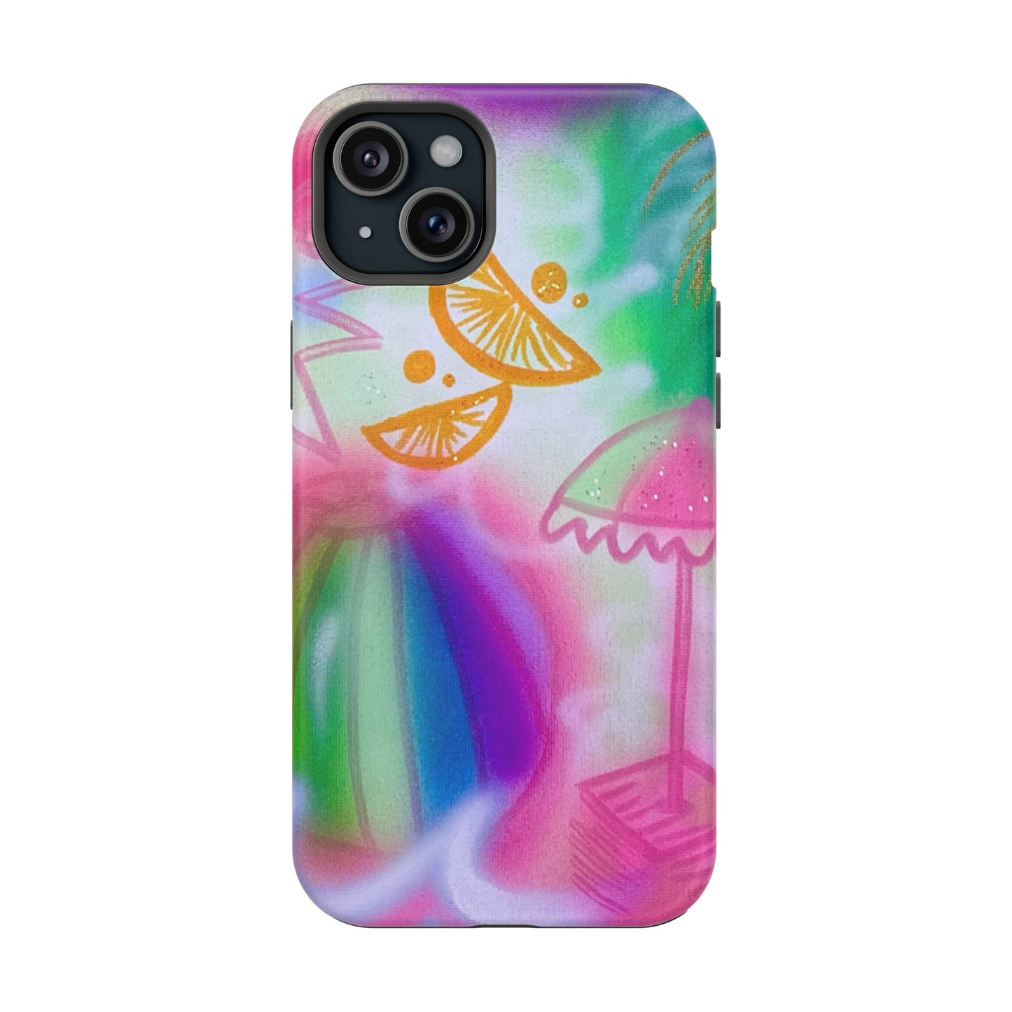 MagSafe "on the beach" airbrush iPhone case