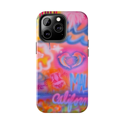 "mornings in malibu" airbrush iPhone case