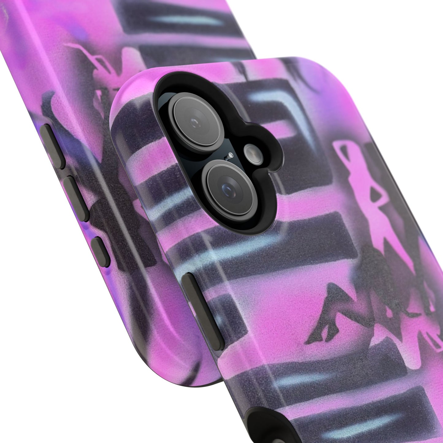 MagSafe "neon nights" airbrush iPhone case