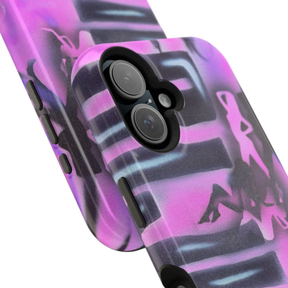 MagSafe "neon nights" airbrush iPhone case