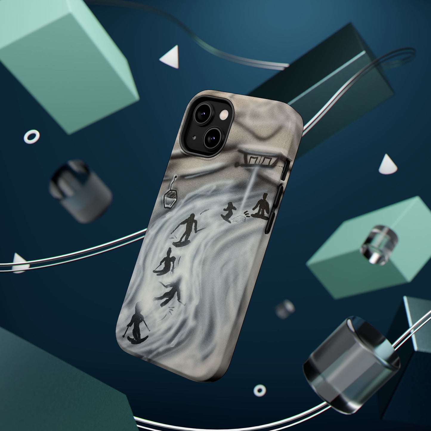 MagSafe "arctic avalanche" airbrush iPhone case