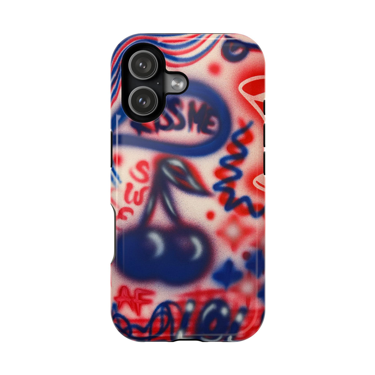 MagSafe „Kiss me“ Airbrush iPhone-Hülle