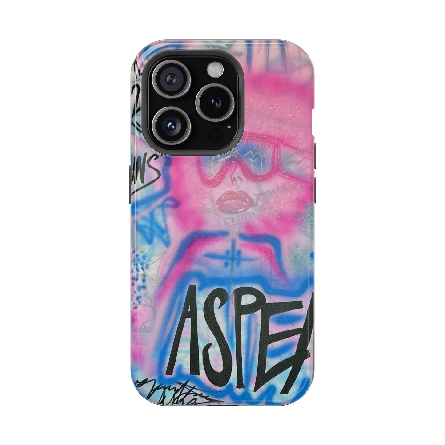 MagSafe "aspen aspirations" airbrush iPhone case