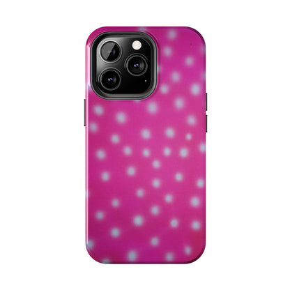 "bubblegum polka dot" airbrush iPhone case