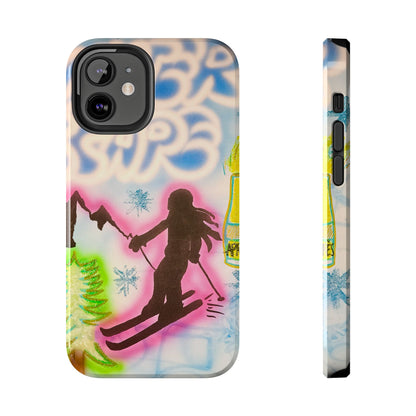 "winter escape" airbrush iPhone case
