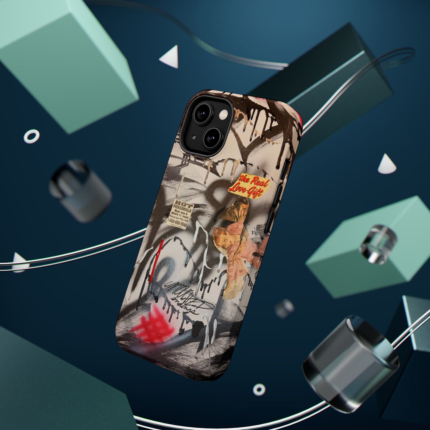 MagSafe "real love" airbrush iPhone case