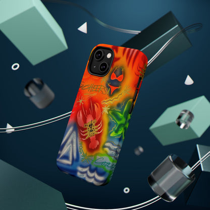 MagSafe "tipsy lobster" airbrush iPhone case