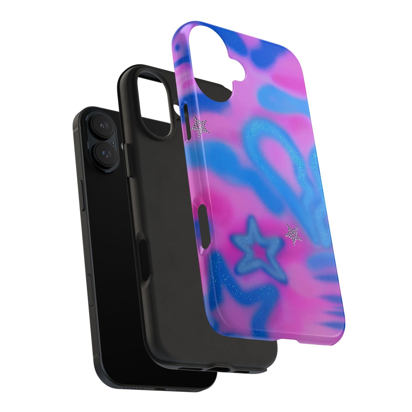 "blue camo" airbrush iPhone case