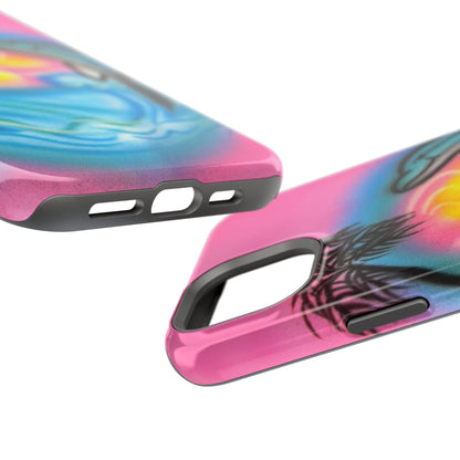 MagSafe "Delfinliebe" Airbrush iPhone-Hülle