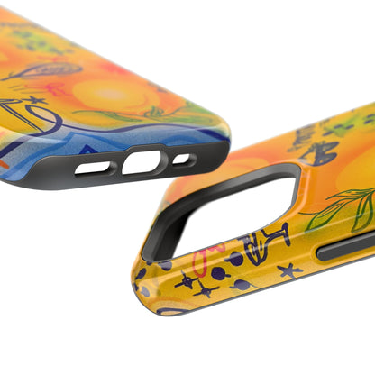 MagSafe Airbrush iPhone Hülle „citrus coastline“