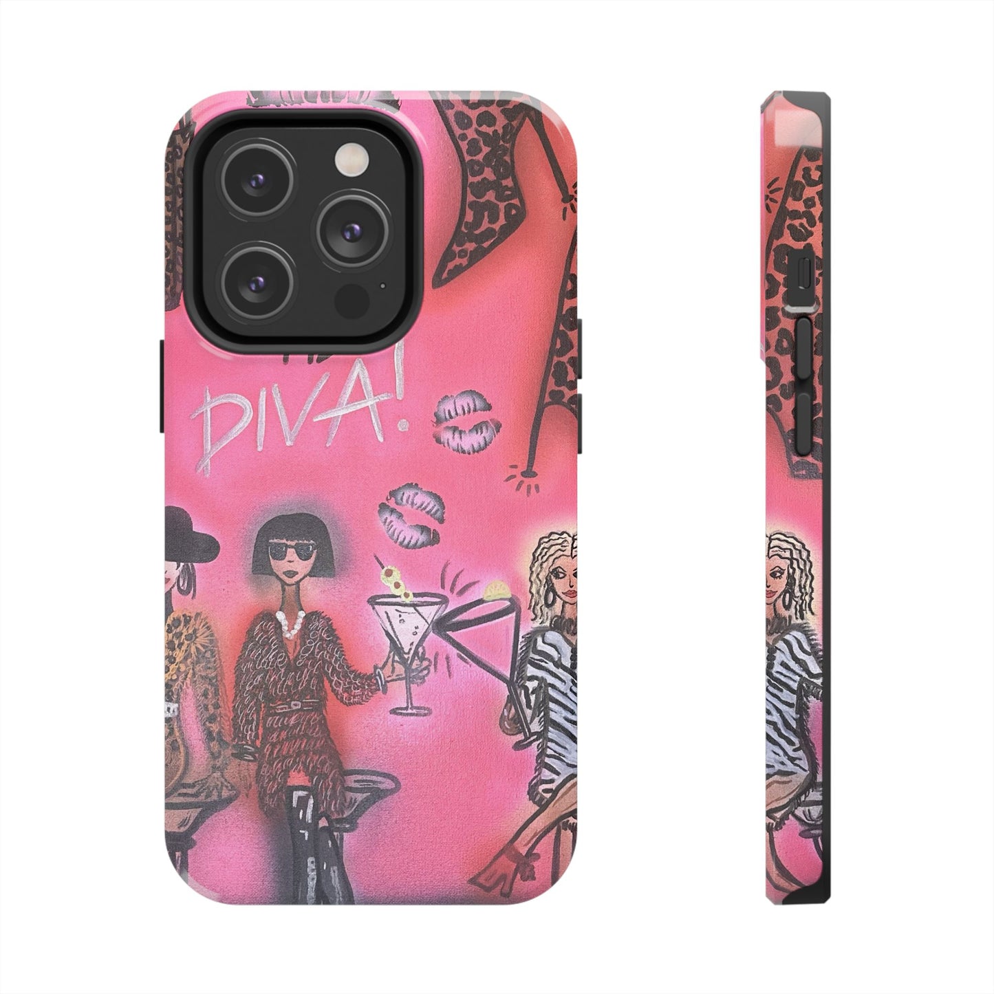 "party diva" airbrush iPhone case
