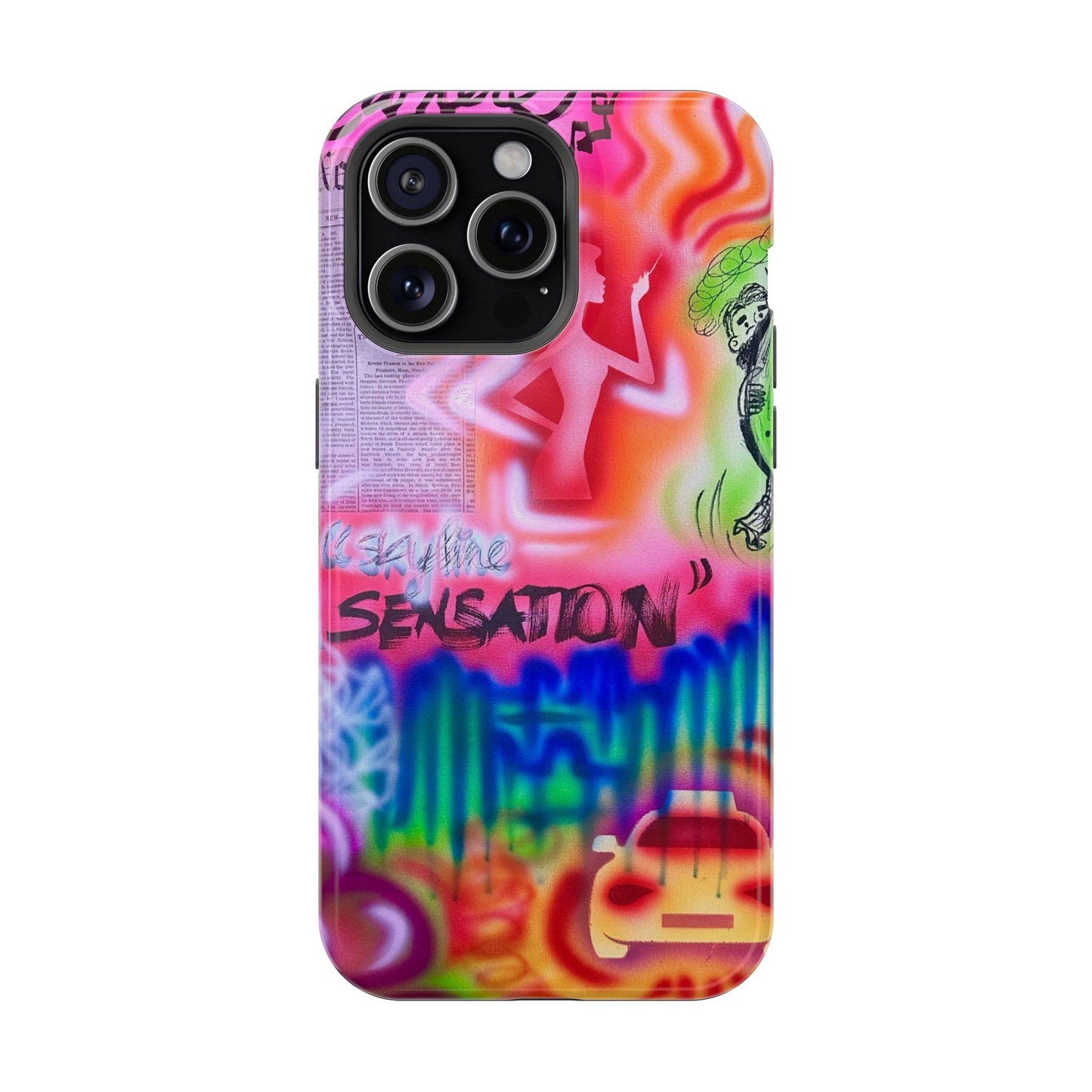 MagSafe "skyline sensation" airbrush iPhone case