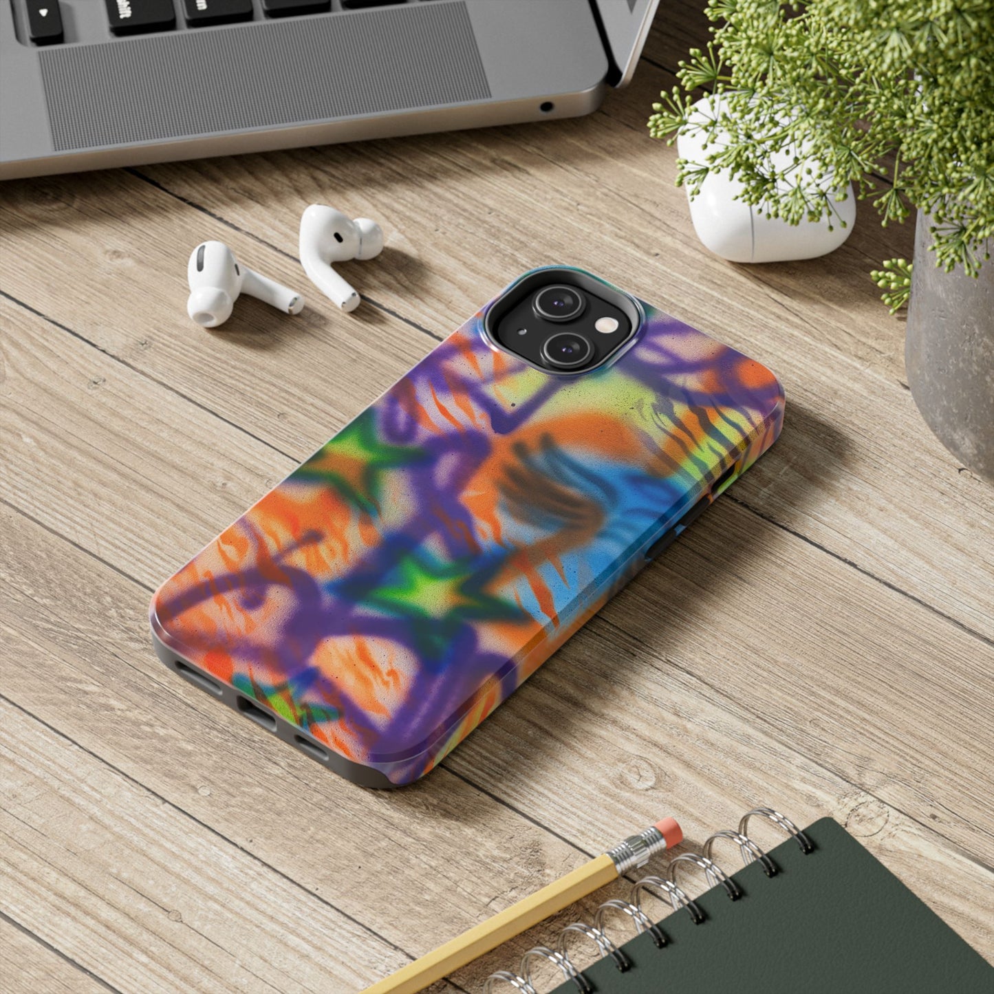 "streetwear angel" airbrush iPhone case