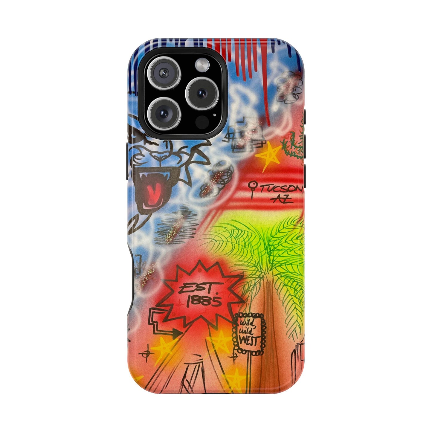 MagSafe Airbrush iPhone-Hülle „Tucson, AZ“