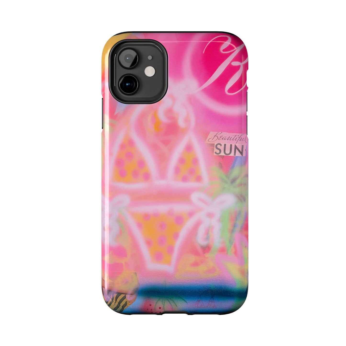 "santa monica strawberry" airbrush iPhone case