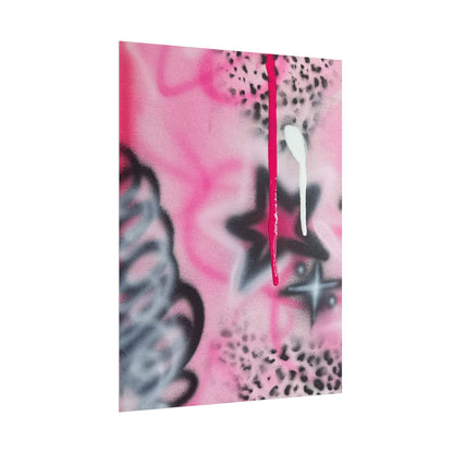 "pink cheetah" airbrush rolled print