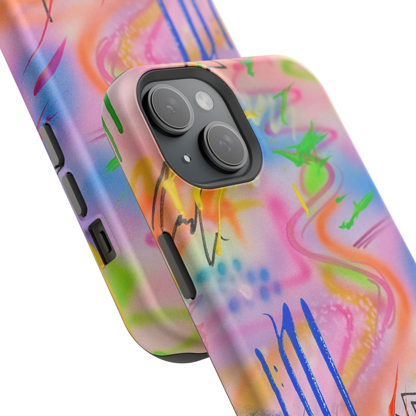 MagSafe "neon haze" airbrush iPhone case