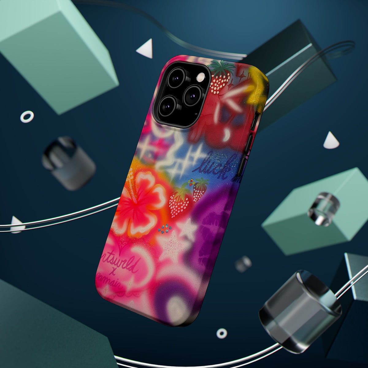 MagSafe „luck & luv“ Airbrush iPhone-Hülle