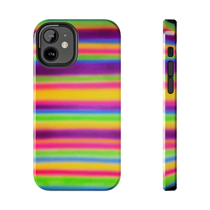 "colorful stripes" airbrush iPhone case