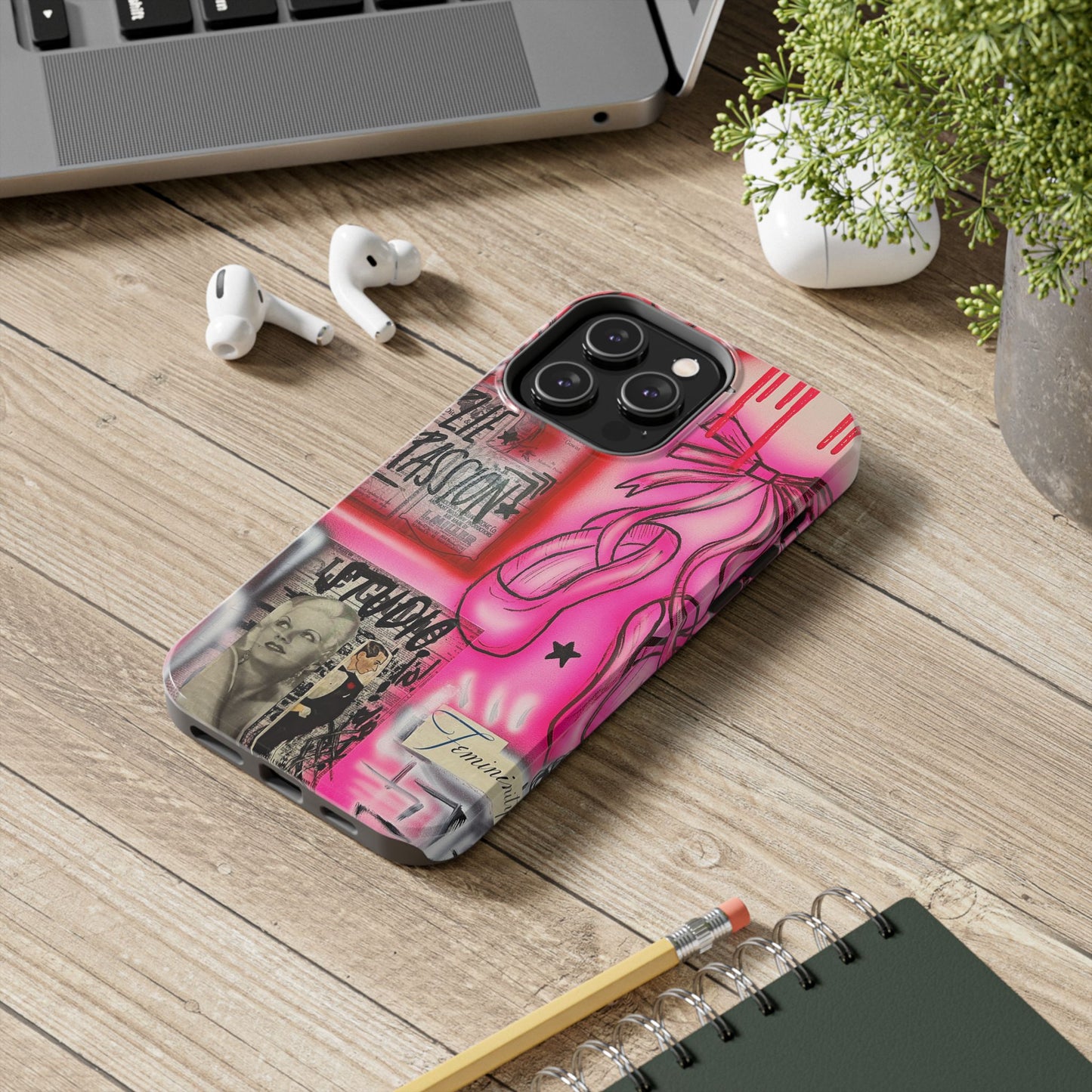 "plié passion” airbrush iPhone case