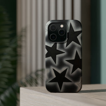 MagSafe "chrome stars" airbrush iPhone case