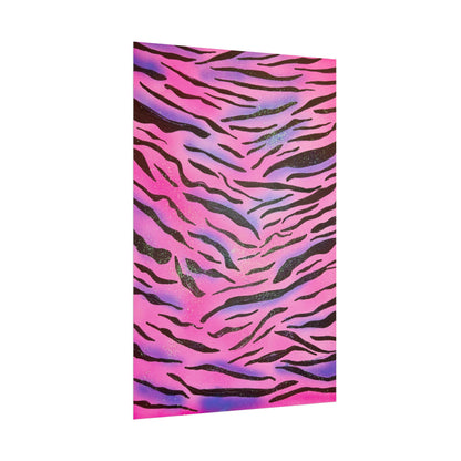 "glitter zebra" airbrush rolled print