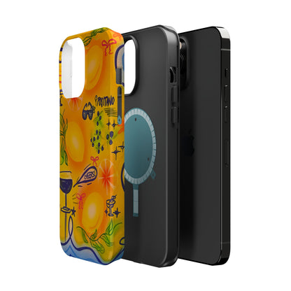 MagSafe Airbrush iPhone Hülle „citrus coastline“