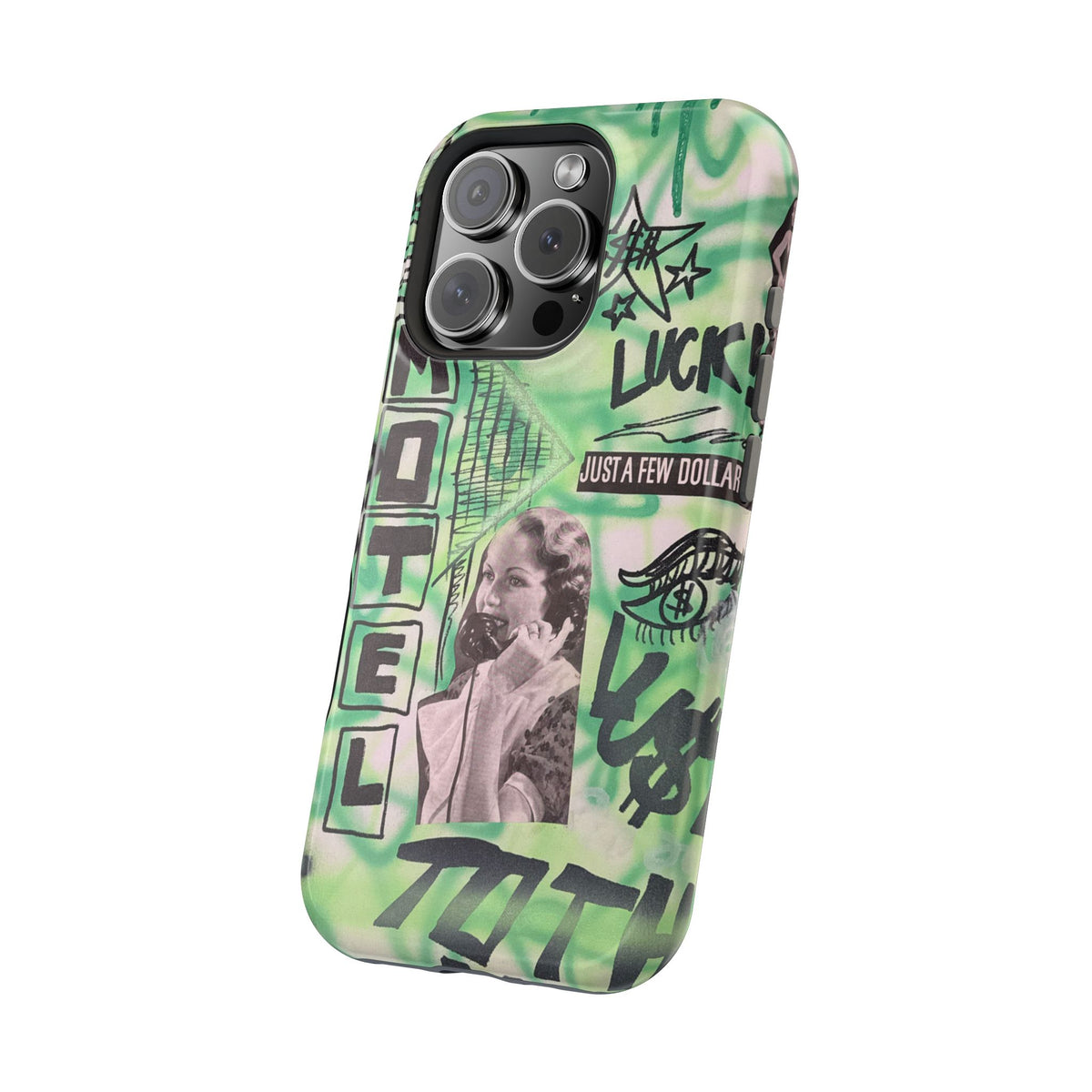 MagSafe "lust over luck" airbrush iPhone case